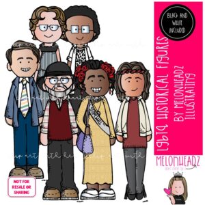 LGBTQ Historical Figures clip art, pride Mini