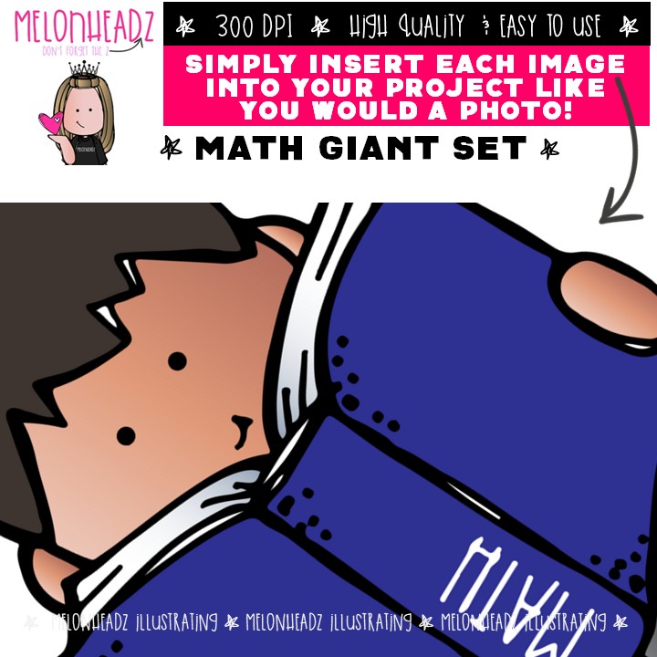 Math clip art, manipulatives, kidlettes GIANT set - Image 3