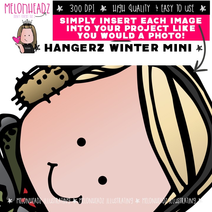 Hangerz clip art, Winter clip art Mini - Image 3