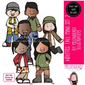 Kidlettes clip art, Fall 2, Autumn Mini