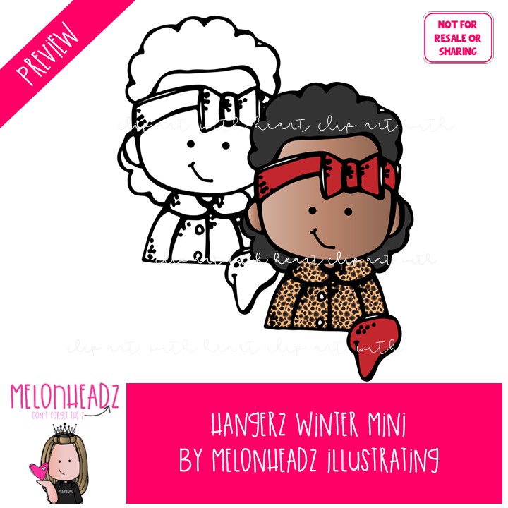 Hangerz clip art, Winter clip art Mini - Image 2