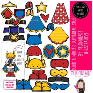Build a Kidlette clip art - Superhero Stuff - COMBO PACK