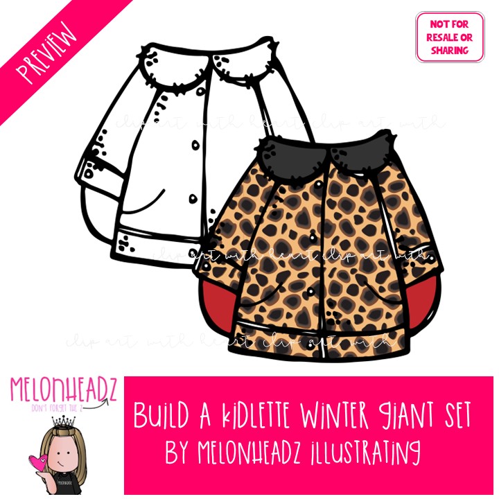 Build a Kidlette clip art - Winter - COMBO PACK - Image 2