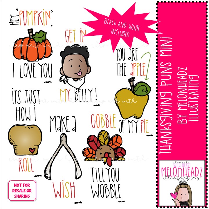 melonheadz thanksgiving clipart