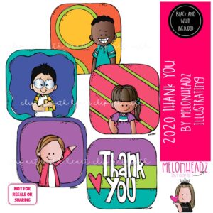 Thank you 2020 clip art, gratitude clip art Mini