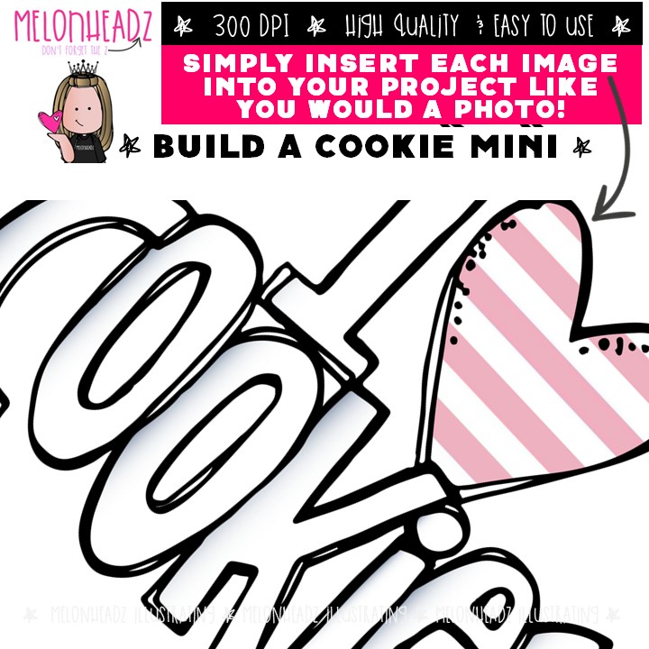 Build a Cookie clip art, sequence Mini - Image 3
