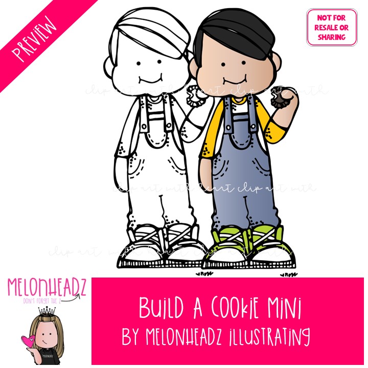Build a Cookie clip art, sequence Mini - Image 2
