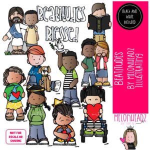 Beatitudes clip art, Bible, Christian COMBO PACK
