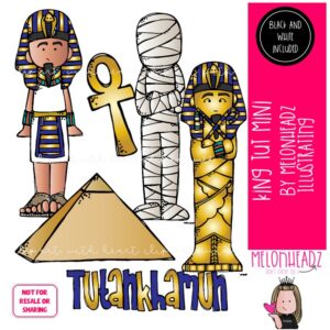 King Tut clip art, Tutankhamun, Egypt, Historical Figure Mini