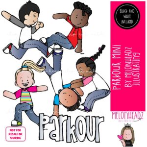 Parkour clip art Jumping clip art Sports clip art Mini