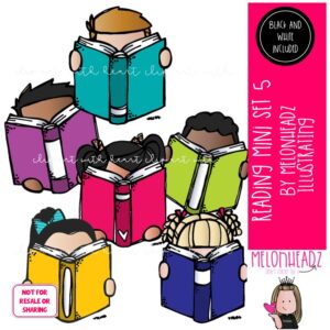 Reading clip art 5, Book clip art Mini