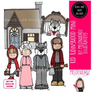 Red Riding Hood clip art, Literature, Book Companion MINI