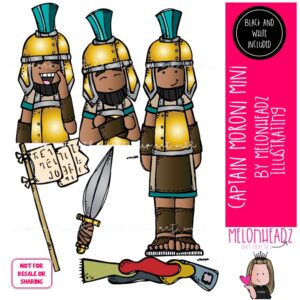 Captain Moroni clip art, Book of Mormon, LDS MINI