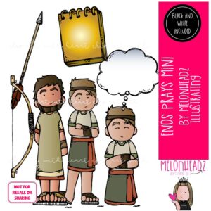 Enos Prays clip art, LDS, Book of Mormon Mini