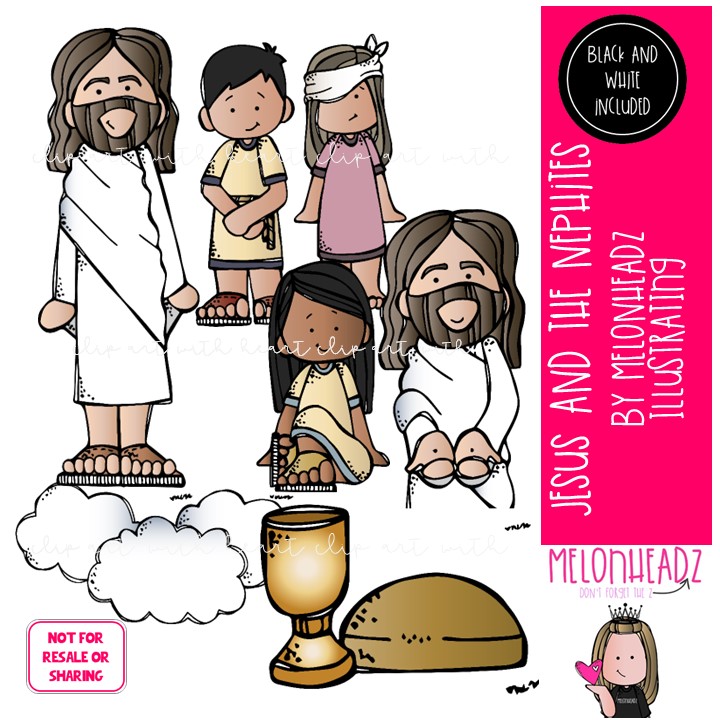 Jesus and the Nephites, LDS, Book of Mormon MINI