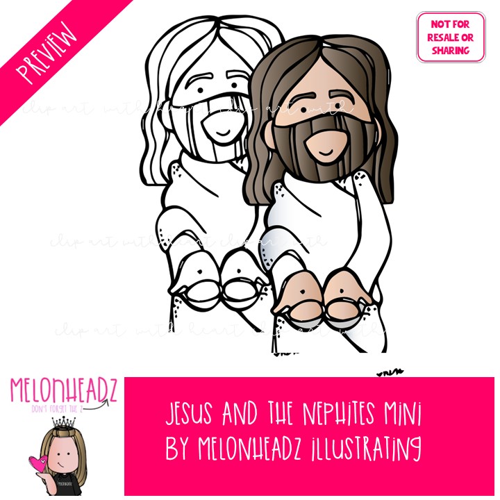 Jesus and the Nephites, LDS, Book of Mormon MINI - Image 2