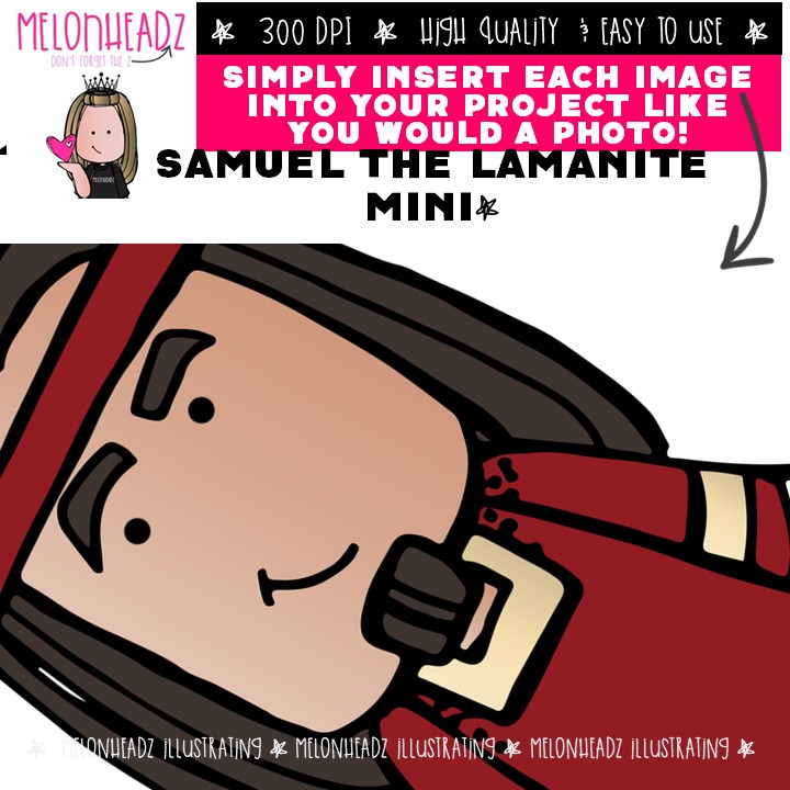 Samuel the Lamanite clip art, LDS Book of Mormon Mini - Image 3