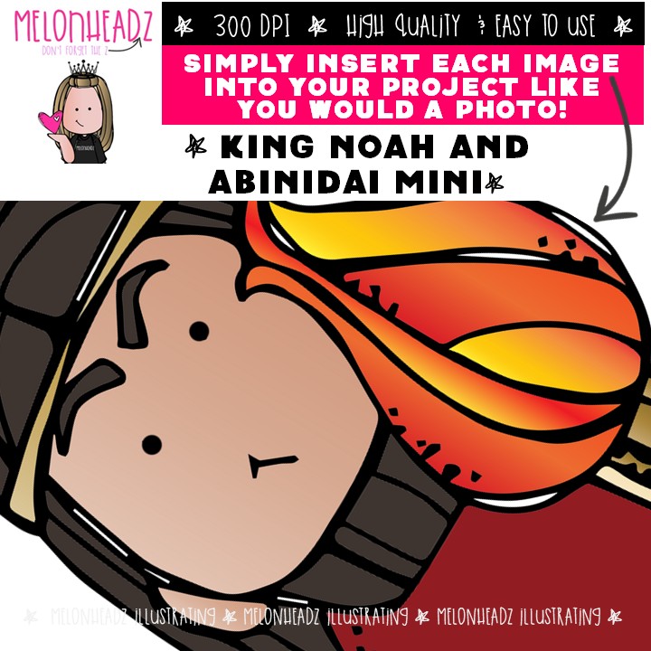 King Noah and Abinidai clip art, LDS, Book of Mormon Mini - Image 3