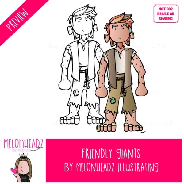 Friendly Giant clip art, literature, book companion COMBO PACK - Melonheadz