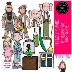 Friendly Giant clip art, literature, book companion COMBO PACK