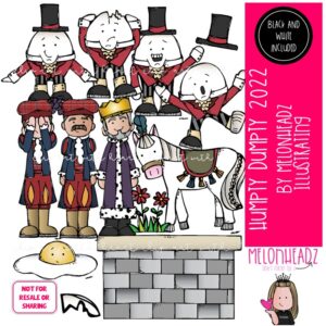 Humpty Dumpty clip art 2022, literature, book companion COMBO PACK