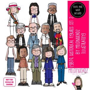 LGBTQ Historical Figures 2 clip art, pride COMBO PACK