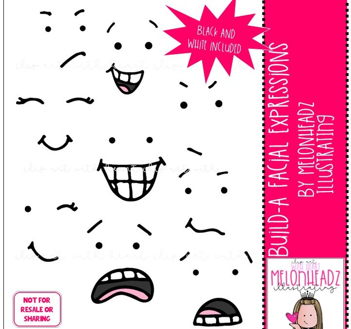 Build a Faces clip art – Build-A-Me/Build-A-Teacher/Kidlette – Mini