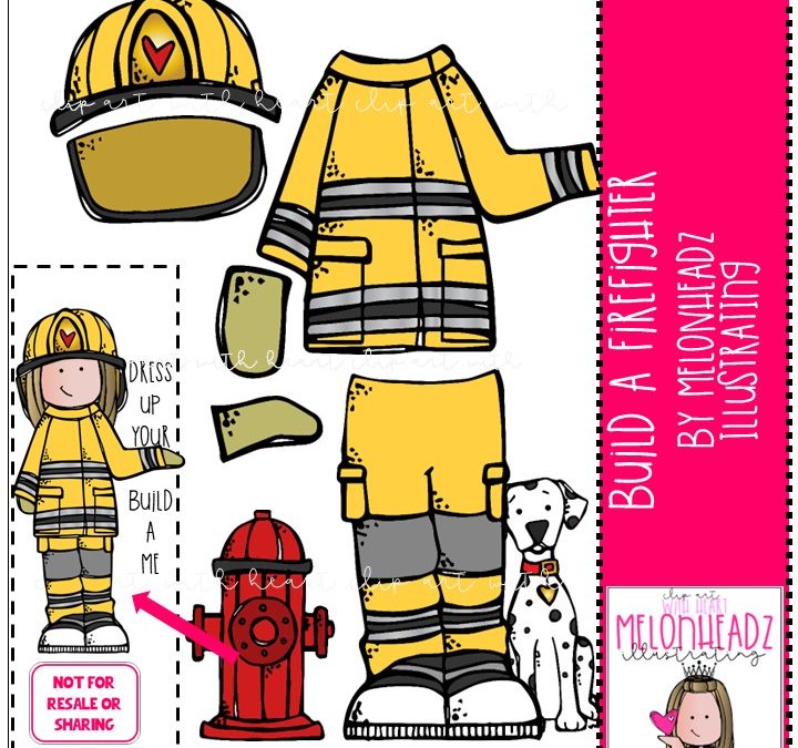 Build a Firefighter clip art – Build-A-Me/Build-A-Me – Mini