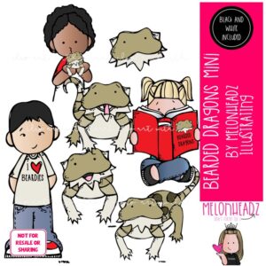 Bearded Dragons clip art, pet, lizard Mini