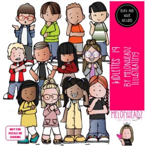 Kidlettes clip art 19, Kids clip art COMBO PACK