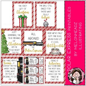 Polar Express Posters, Christmas PRINTABLE