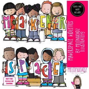 Maker Space Kidlettes clip art COMBO PACK