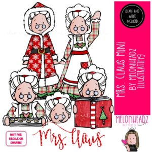 Mrs. Claus clip art, Christmas clip art Mini
