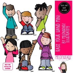 Raise your hand clip art, Class Rules clip art Mini