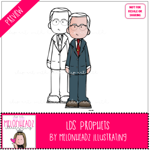 LDS Prophets clipart COMBO PACK | Melonheadz Illustrating