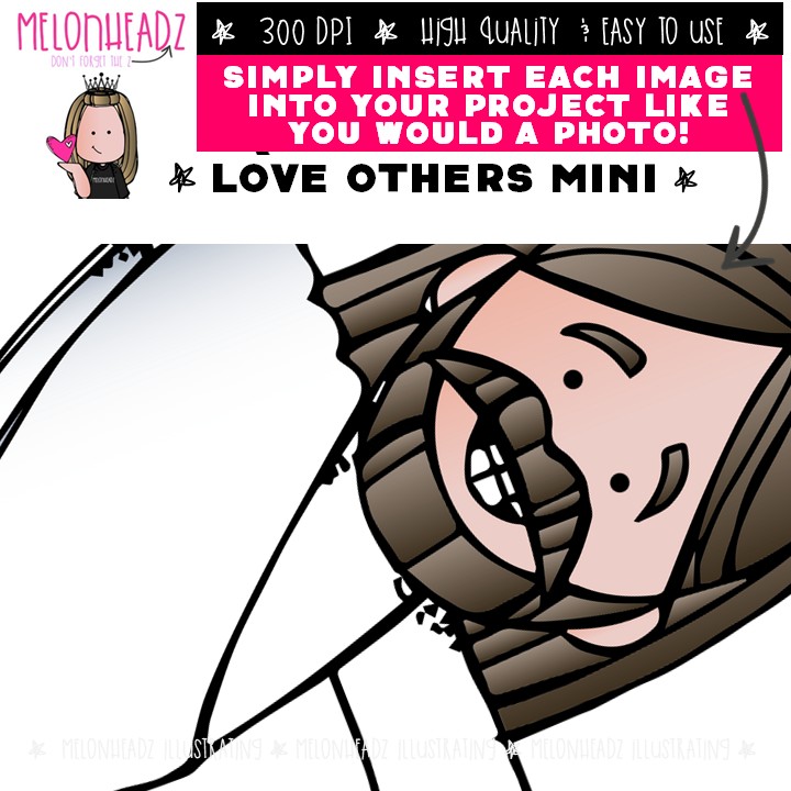 Love Others clipart, Jesus, LDS, Christian Mini - Image 3