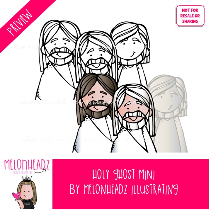 Holy Ghost clip art, Holy Spirit, LDS, Christian MINI - Image 2