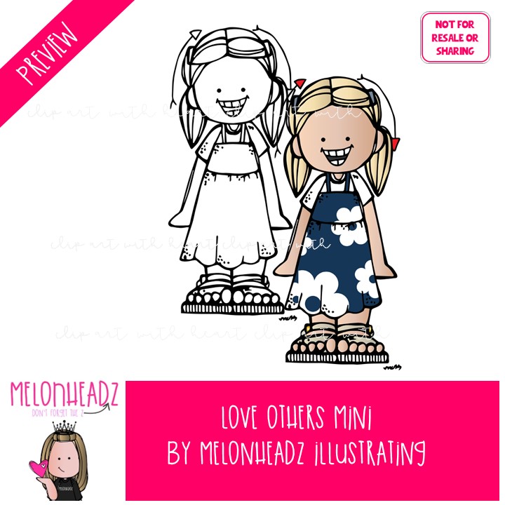 Love Others clipart, Jesus, LDS, Christian Mini - Image 2