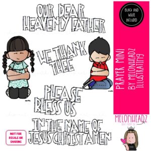 Prayer clip art, LDS, Christian Mini