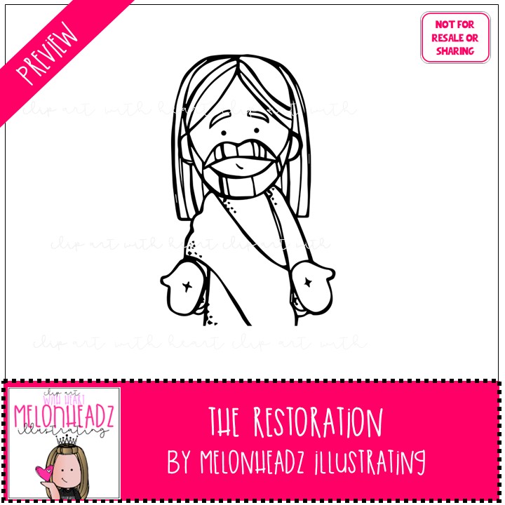 The Restoration clipart LDS BLACK AND WHITE - Image 2