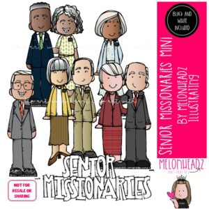 Senior Missionaries clip art, LDS MINI