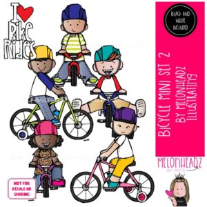Bicycle clipart Set 2, Bike Riding clip art MINI