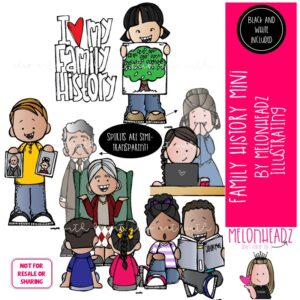 Family History clip art, genealogy, LDS Mini