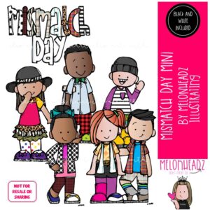 Mismatch Day clip art, School Spirit MINI