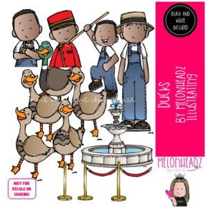 Ducks clip art, literature, book companion COMBO PACK
