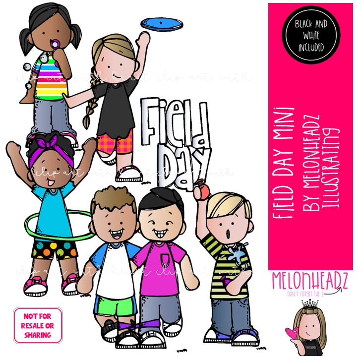 Field Day clip art, play, outdoors Mini