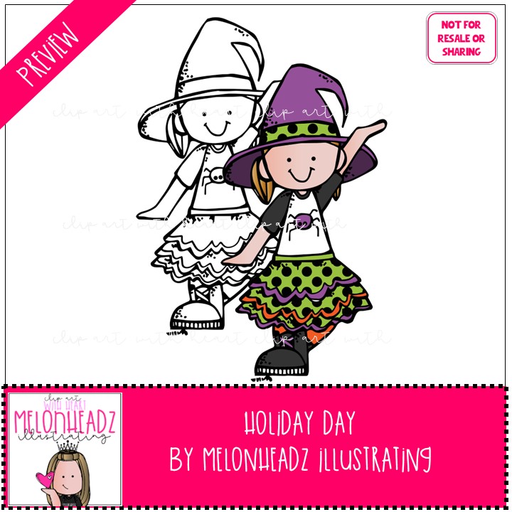 Holiday Day clipart MINI - Melonheadz Illustrating