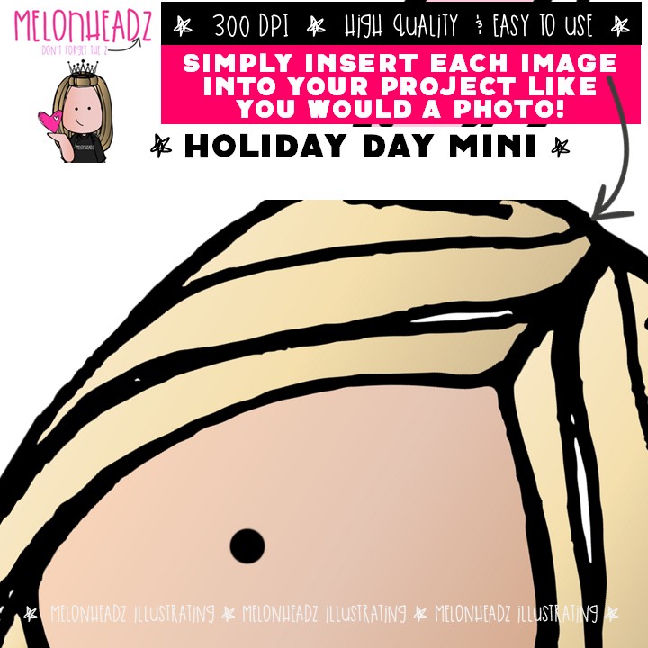 Holiday Day clipart, School Spirit clip art MINI - Image 3