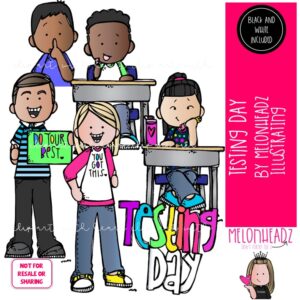 Testing Day clipart, Exam day clip art, Assessment Day clip art MINI