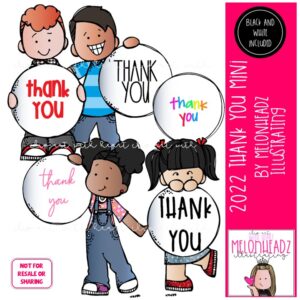 Thank you 2022 clip art, Gratitude clip art MINI